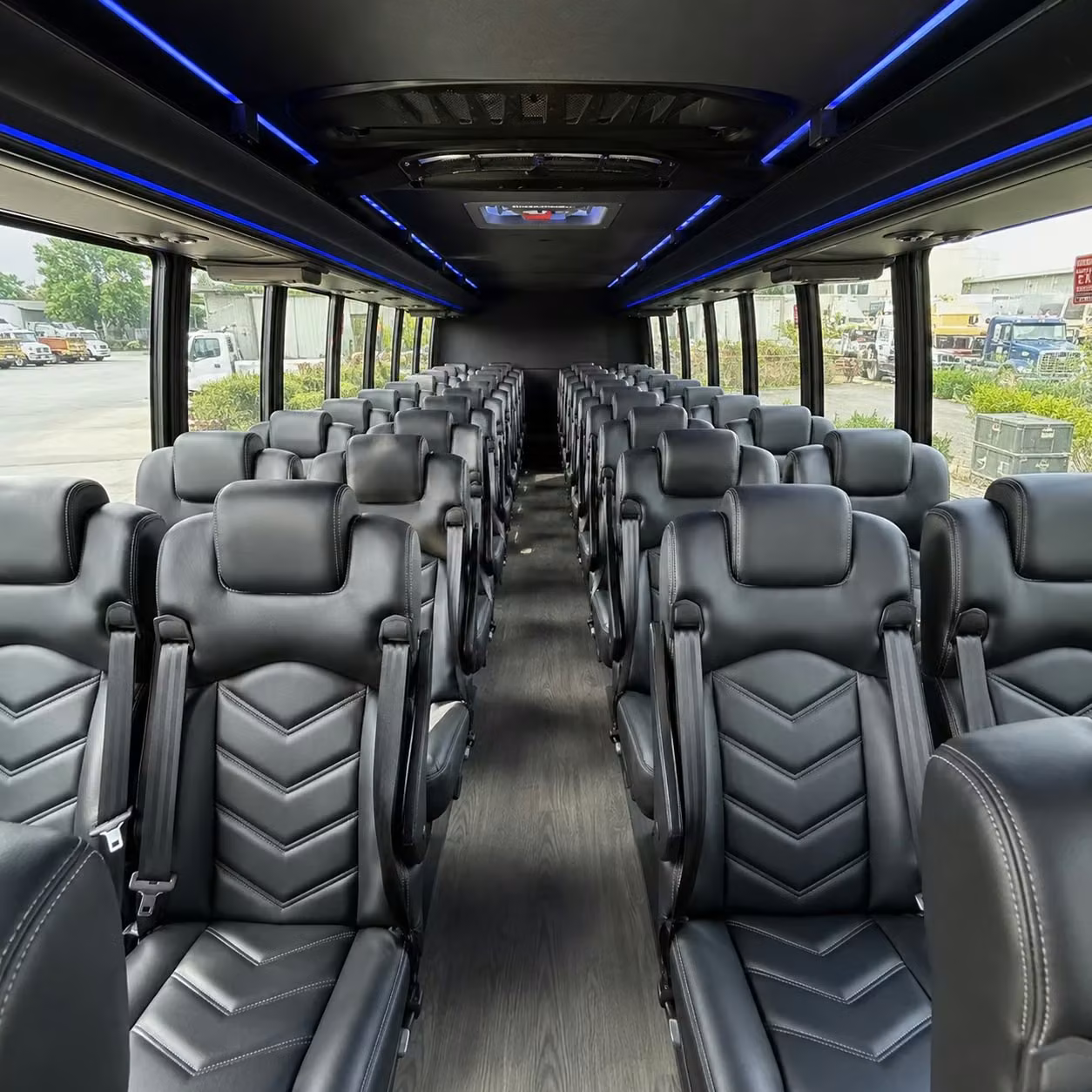 25 passenger minibus inside