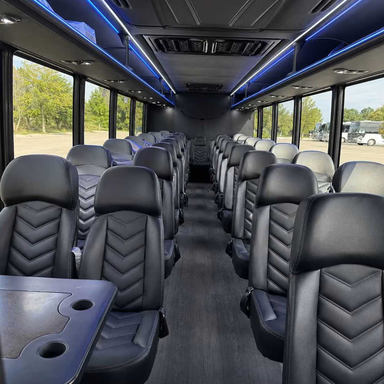 28 passenger minibus inside