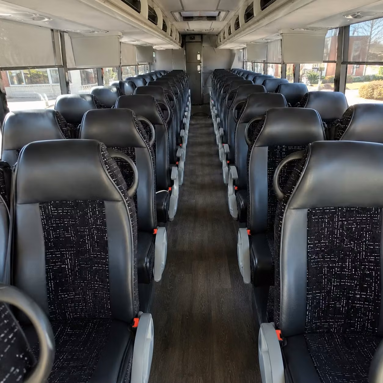 56 passenger charter bus interior