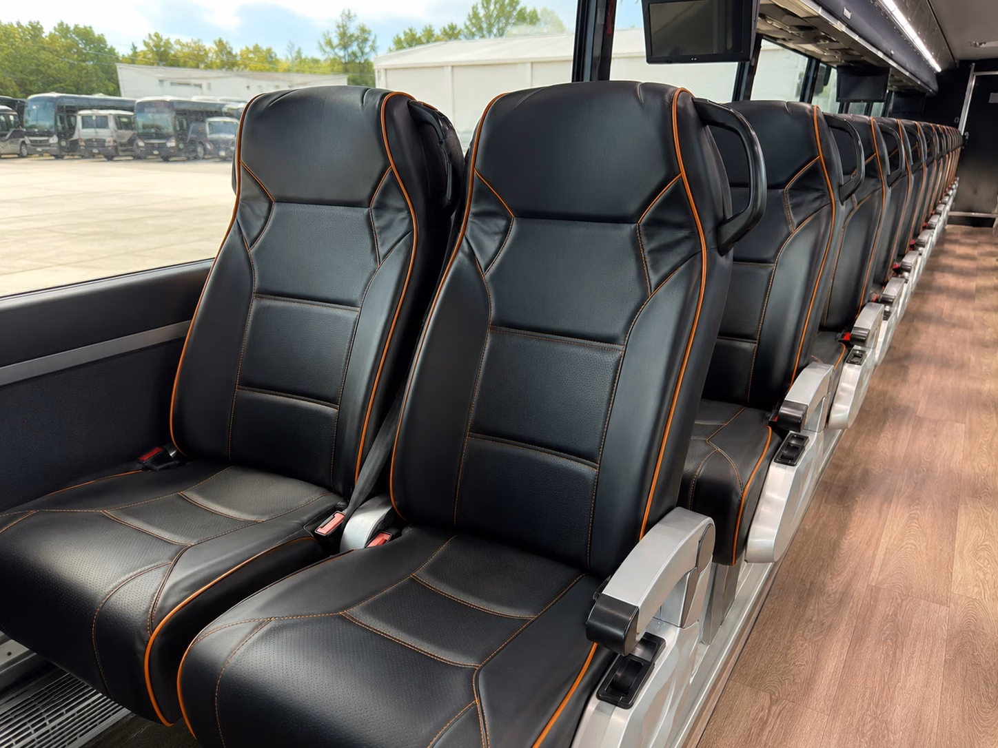 boston charter bus interior