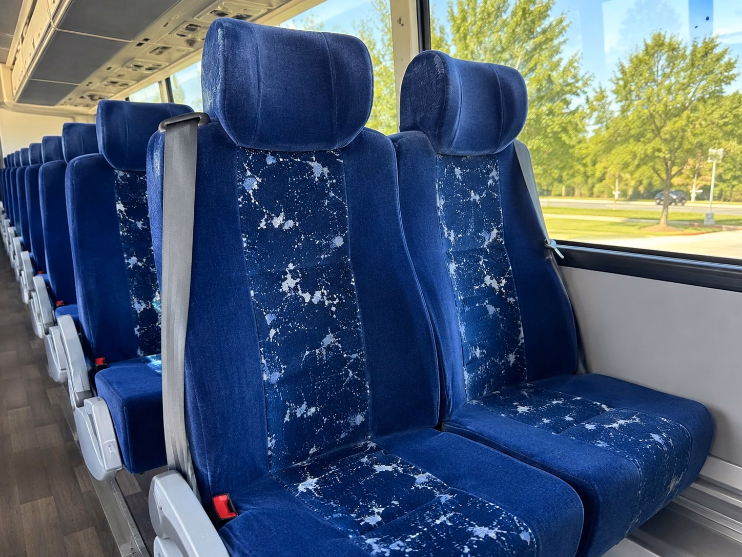 boston charter bus rental interior